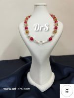 گردنبند جید وسیترین با قلب بالدار نقره