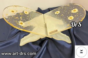 رحل طرح گل بابونه و رز سفید کادوی مذهبی و فرهنگی