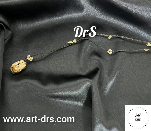 گردنبند بلند تامبل سیترین گردنبند بلند تامبل سیترین