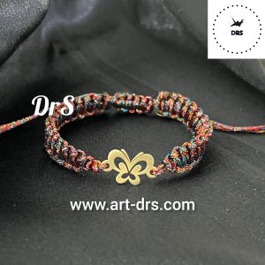دستبند نقره با پلاک پروانه