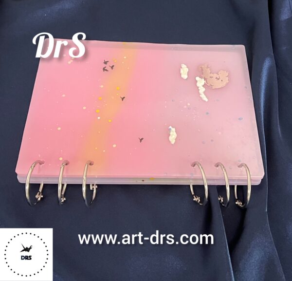 دفتر فانتزی رزینی طرح غروب