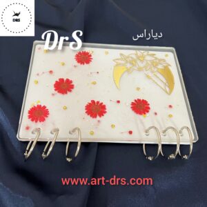 دفتر رزینی طرح ماه و گل بابونه